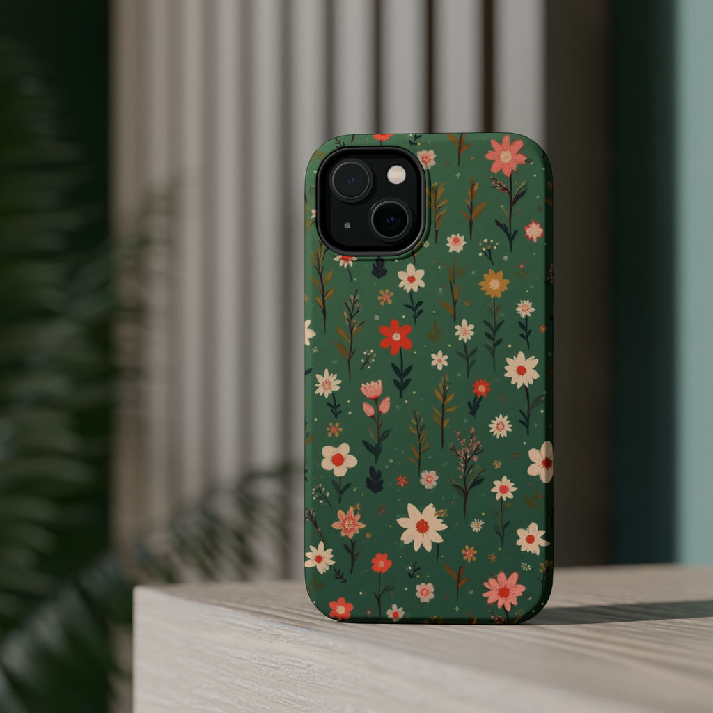 Floral Meadow Magnetic Impact-Resistant Phone Case