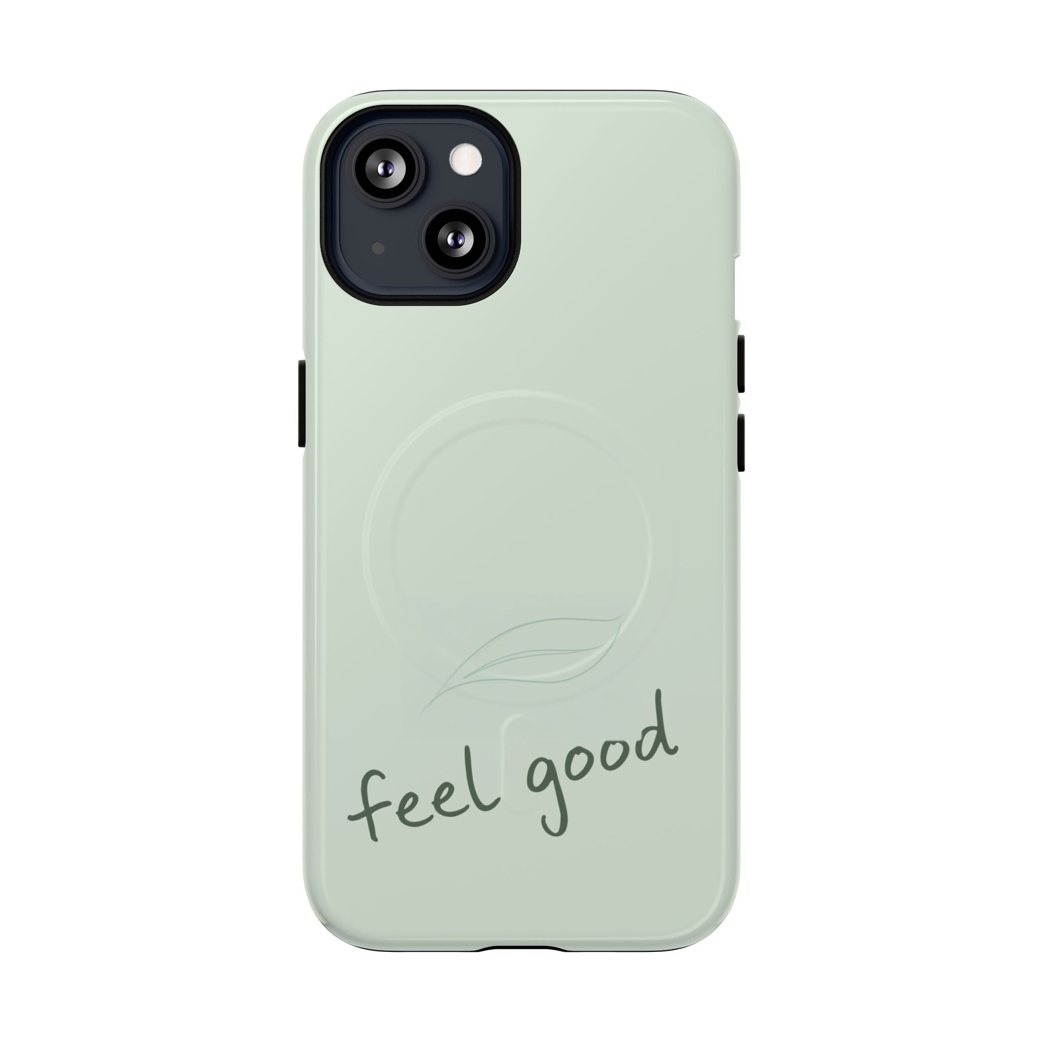 MagSafe Phone Case — "feel good" Minimal Pastel Protective Case