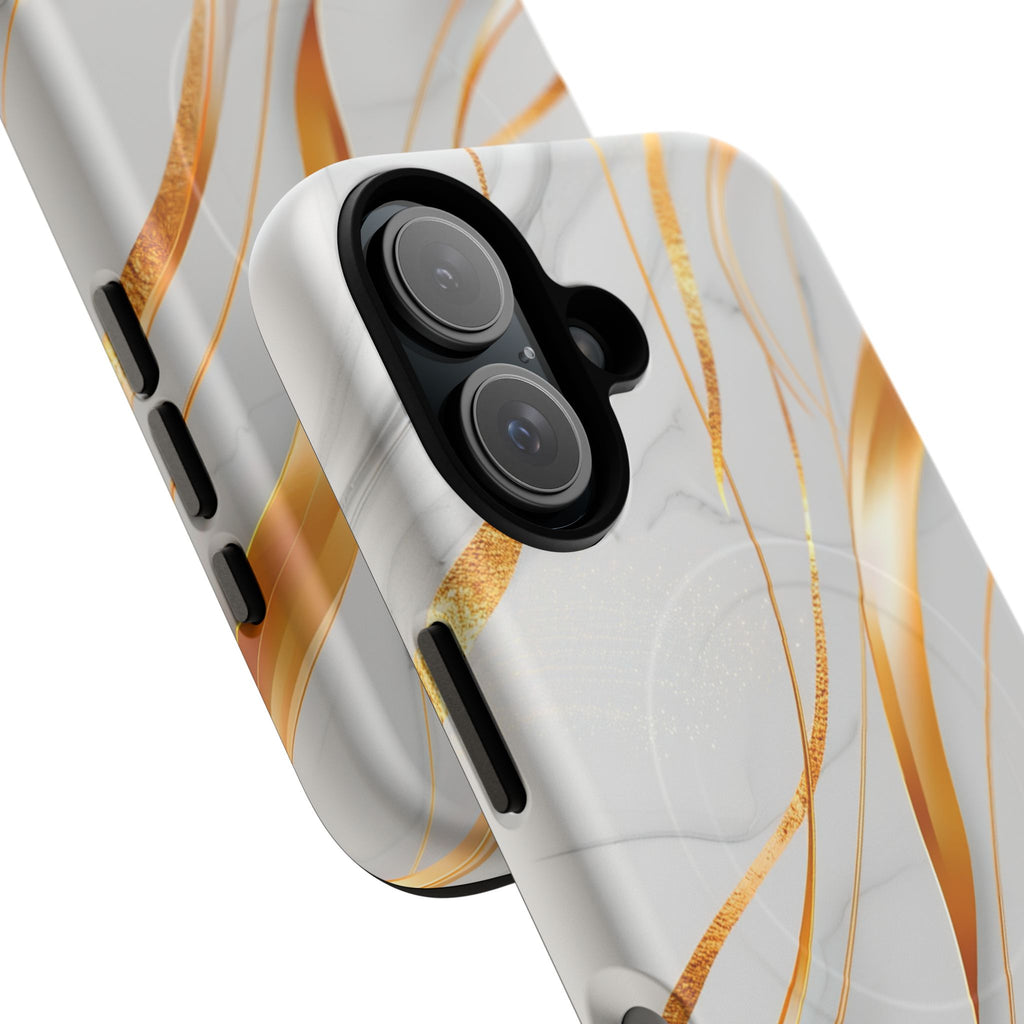Marble Gold Wave Tough Magnetic Phone Case