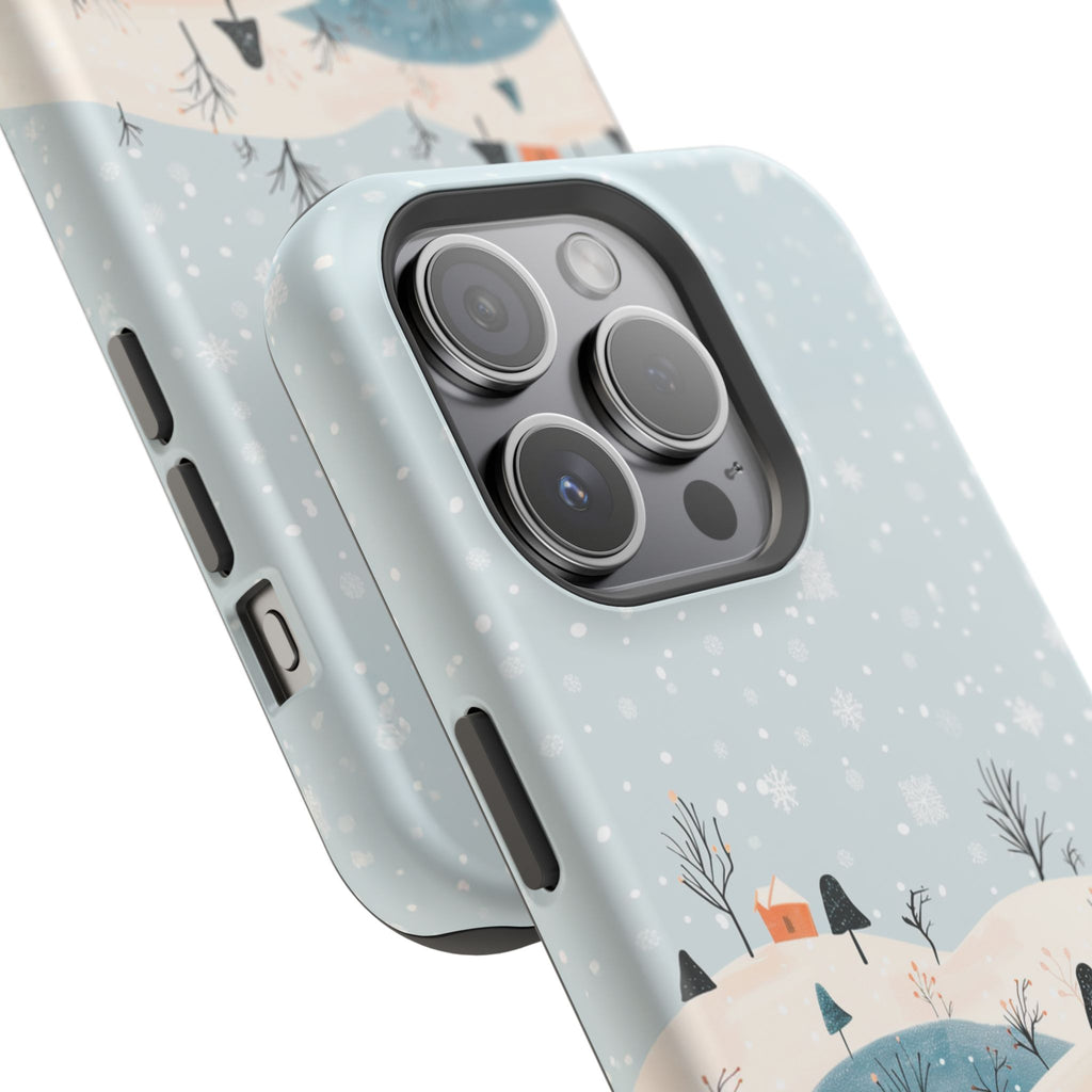 Winter Snowy Hills Magnetic Impact Phone Case — Cute Scenic Landscape iPhone Cover