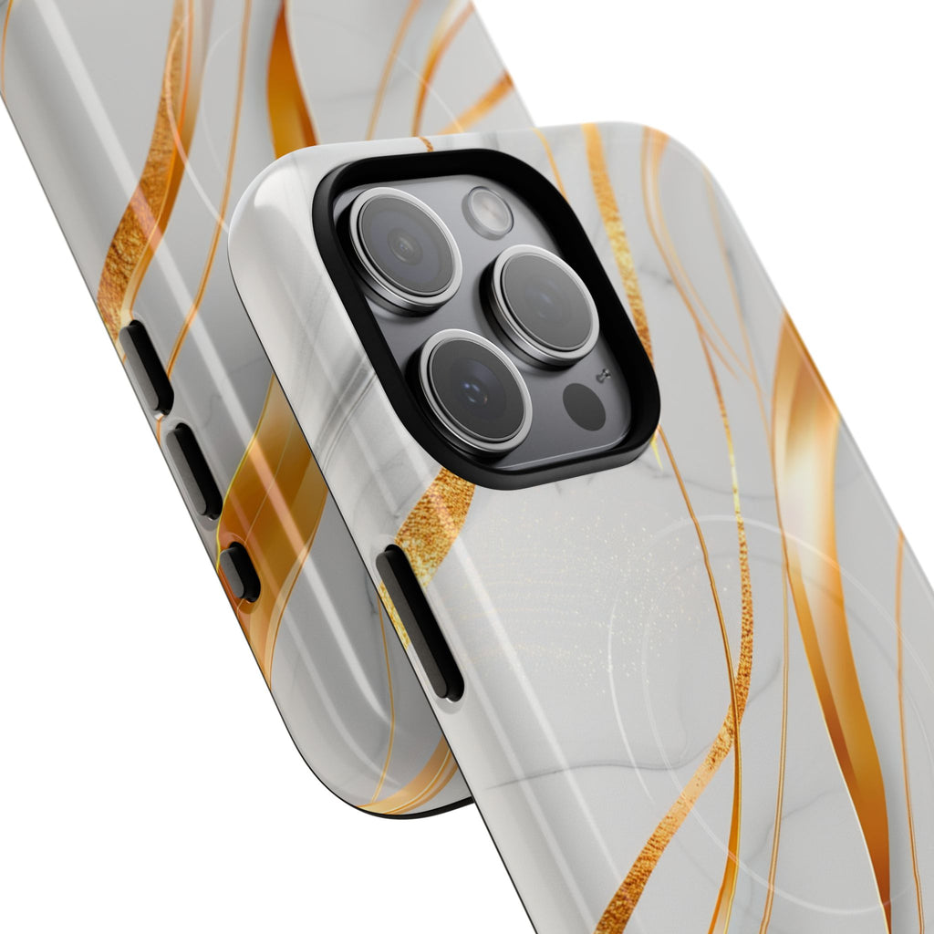 Marble Gold Wave Tough Magnetic Phone Case