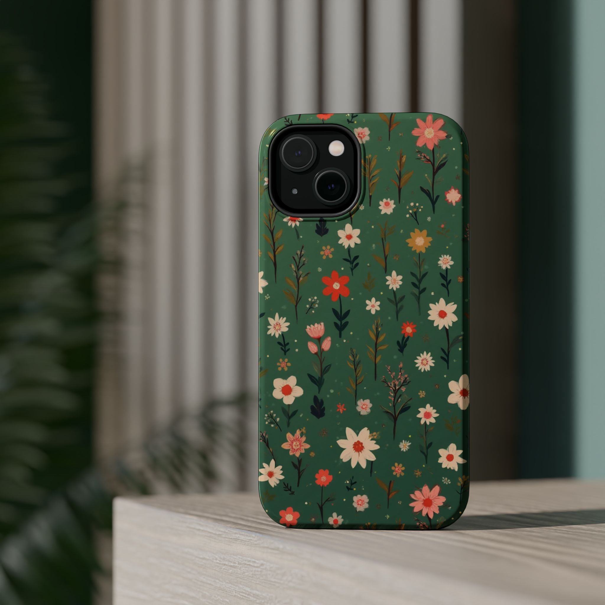 Floral Meadow Magnetic Impact-Resistant Phone Case