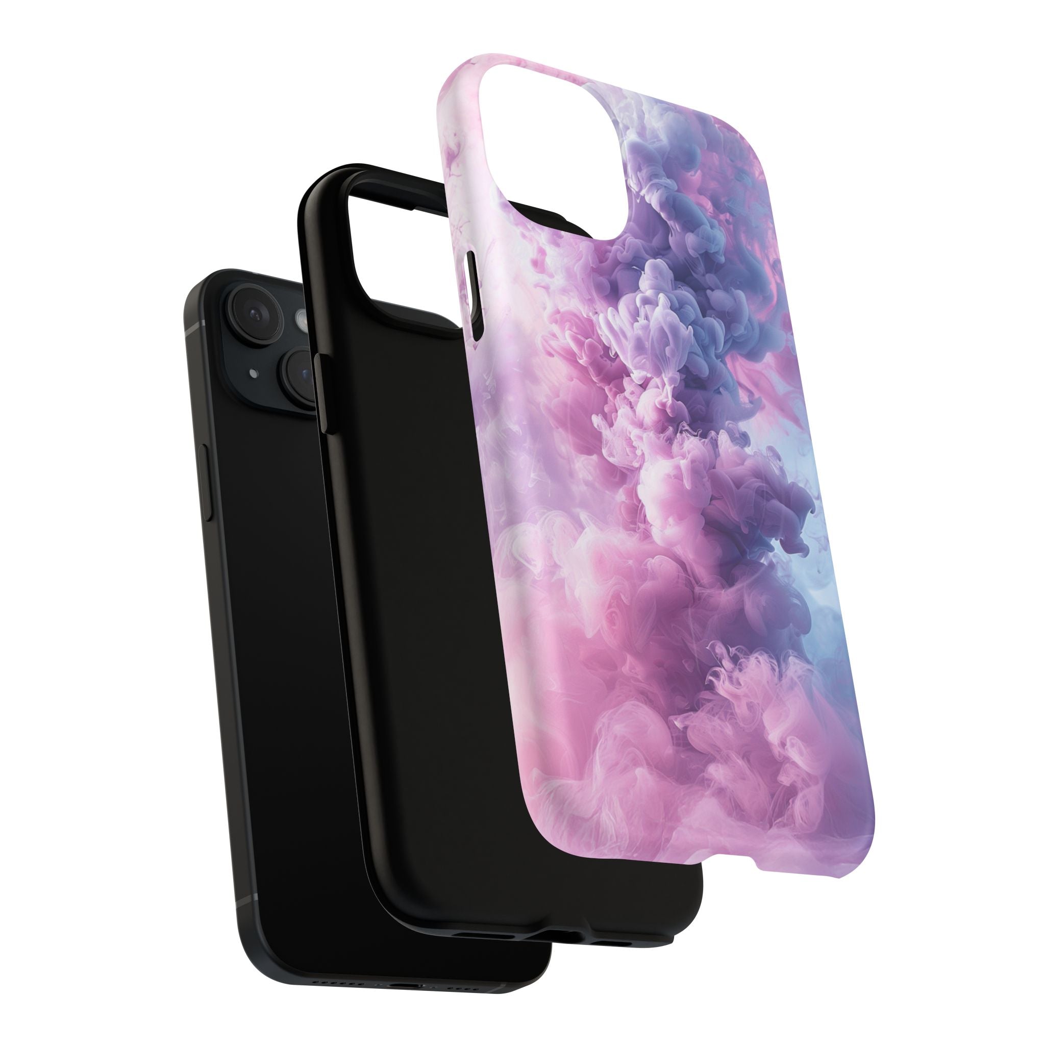 Magnetic Tough Phone Case — Pink & Purple Cloud Smoke Design