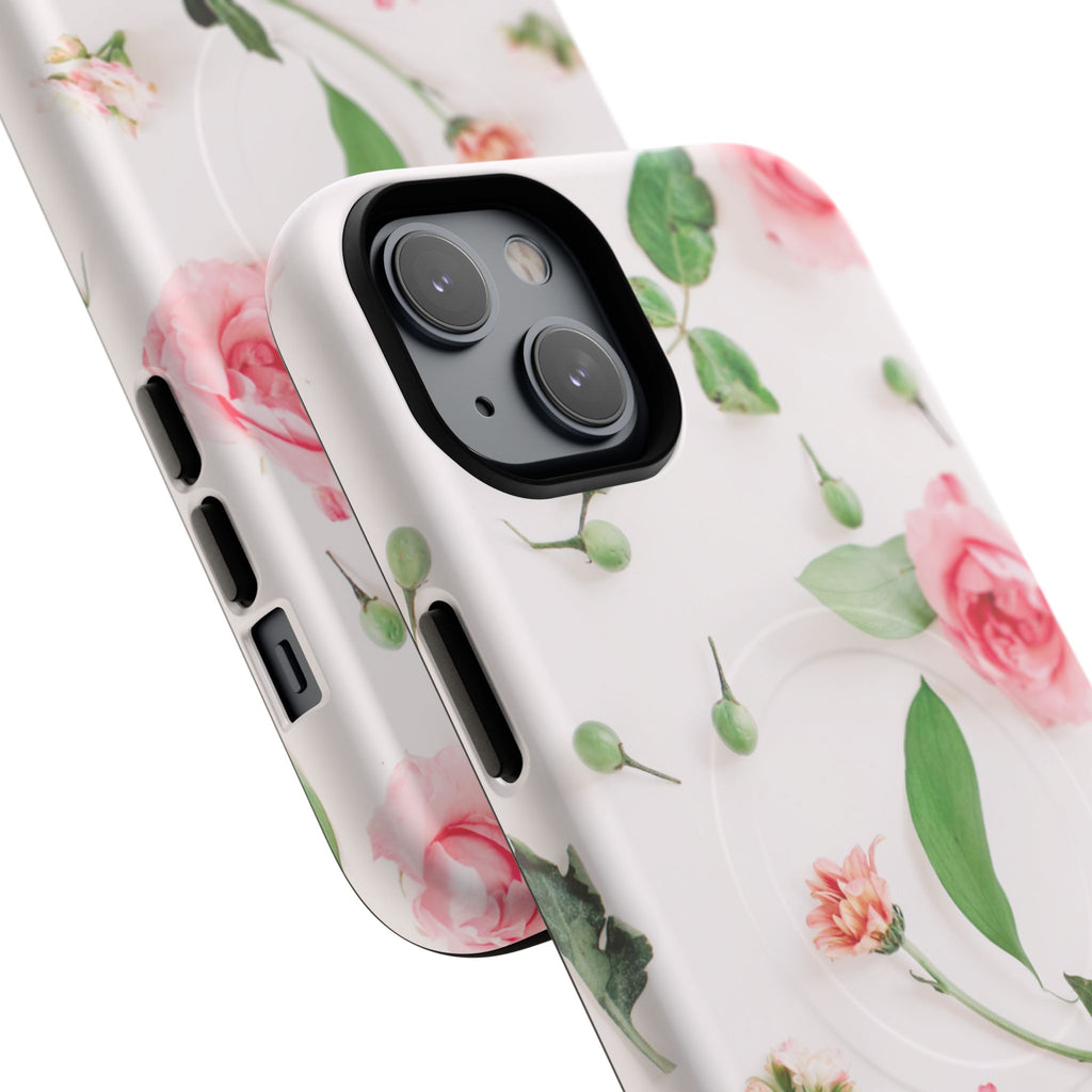 Floral Rose Tough Magnetic Phone Case