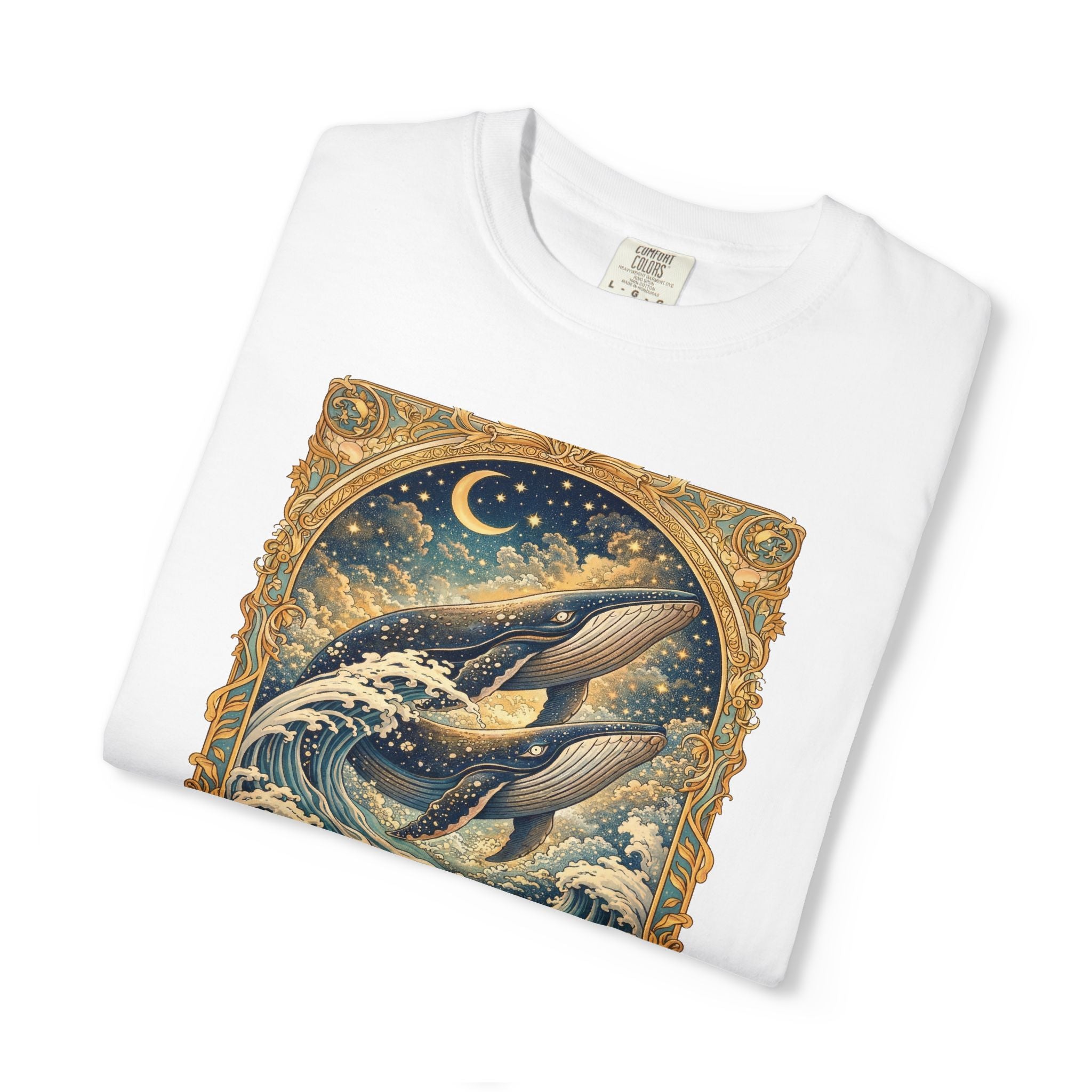 Whales T‑Shirt – Nautical Ocean Art Tee