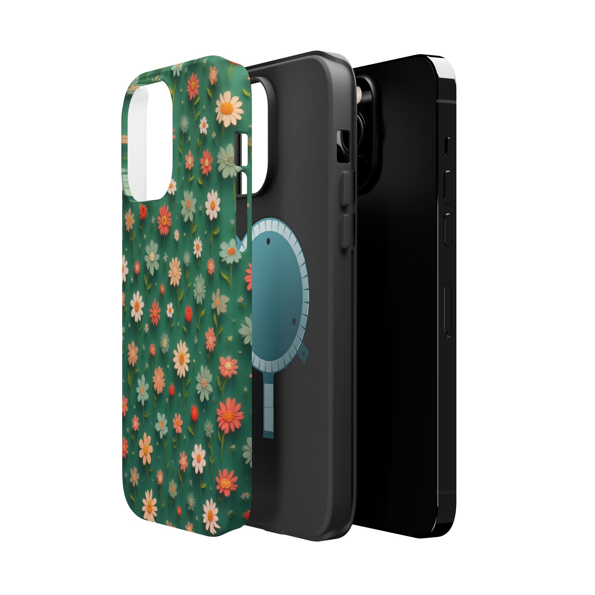 Floral Daisy Magnetic Impact-Resistant Phone Case